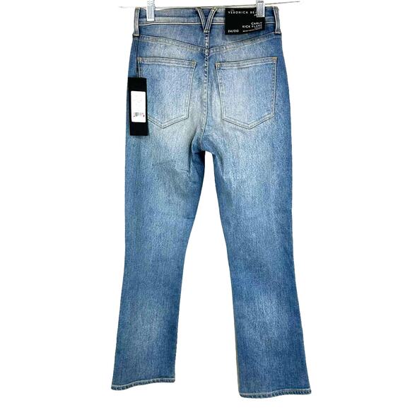 Veronica Beard Carly Kick Flare High Rise Jeans in Clearwater Size 24/00 NWT - Picture 2 of 10